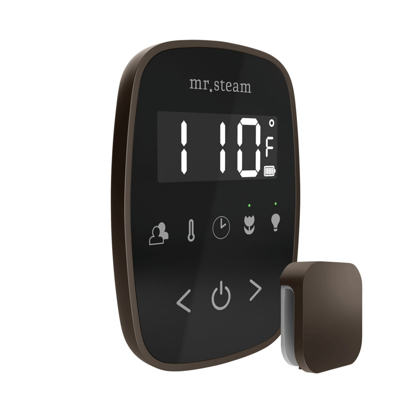Régulateur de douche à vapeur TempoFlex, Noir / bronze huilé