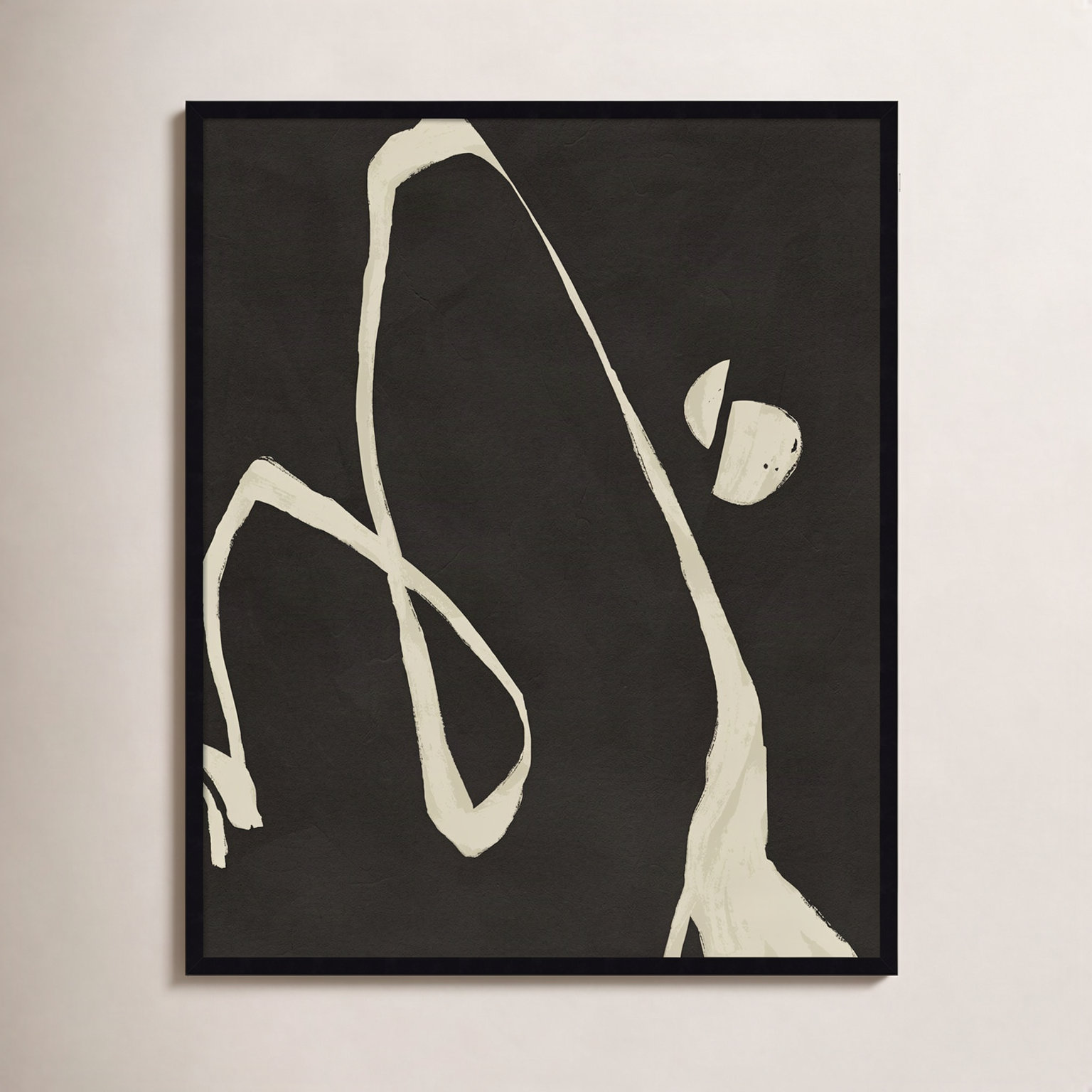 Neutral Spring II Print by Jacob Green, Black, 41" H x 33" W x 1" D