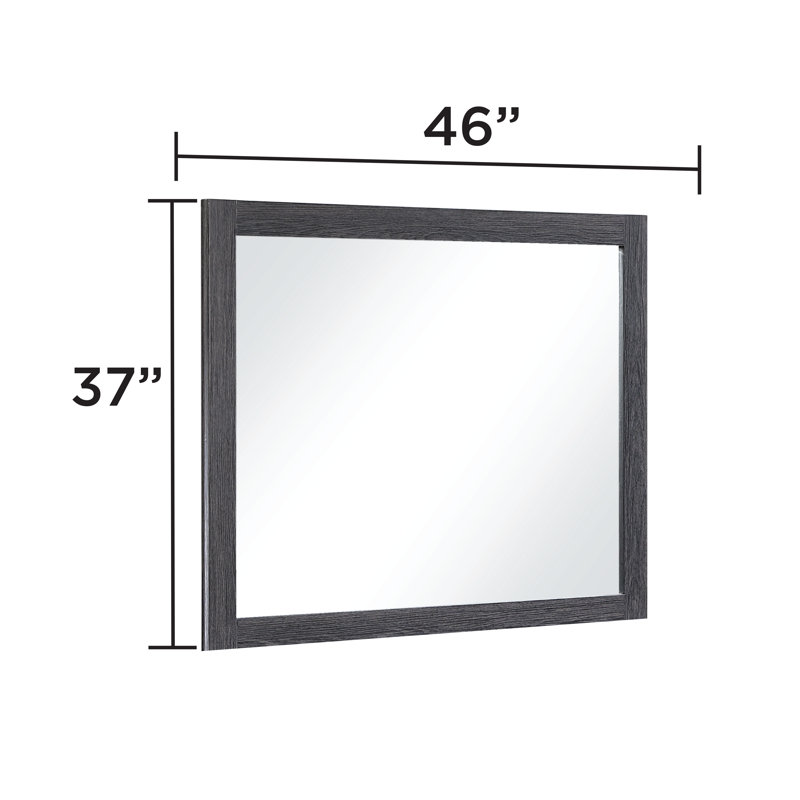 Catalan Clifton Mirror Charcoal Gray