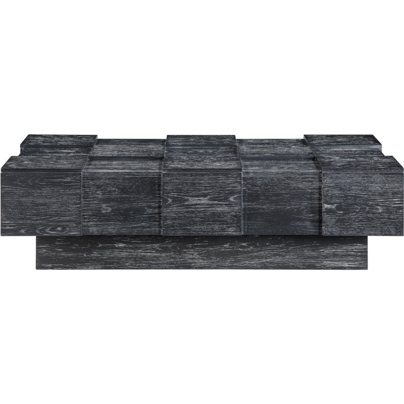 Anzio Oak Veneer Coffee Table, Black