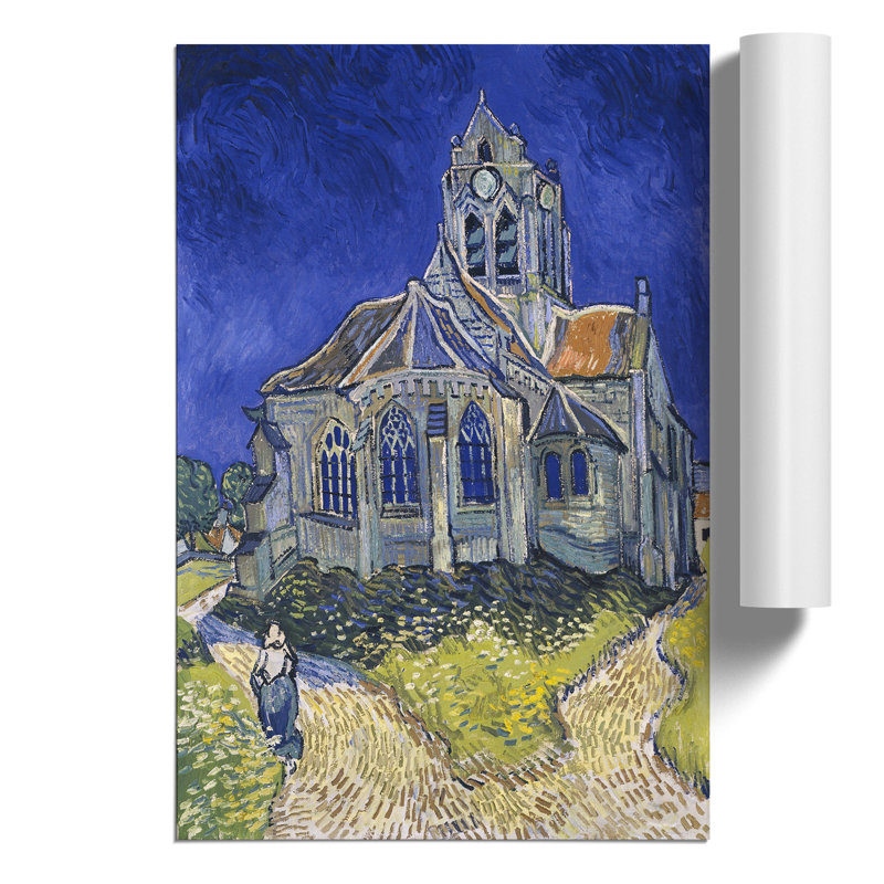 The Church at Auvers Sur Oise, View from the Chevet by Vincent van Gogh - Frameless Print, 42cm H x 30cm W x 0.1cm D
