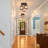 3-Light Farmhouse Semi Flush Mount Ceiling Light