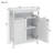 Bathroom Standing Storage With Double Shutter Doors Cabinet