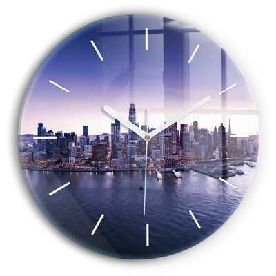 Glass Wall Clock