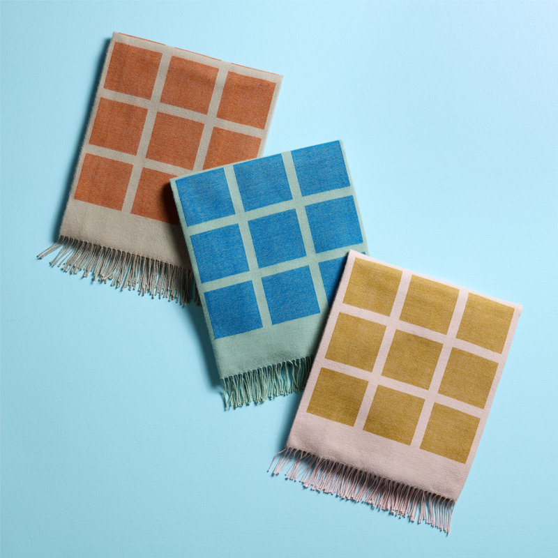 Squares Baby Alpaca Throw