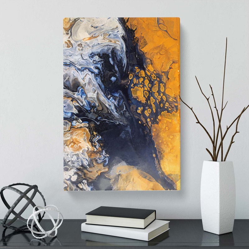 Heart for Life in Abstract - Wrapped Canvas, 91cm H x 60cm W x 3cm D