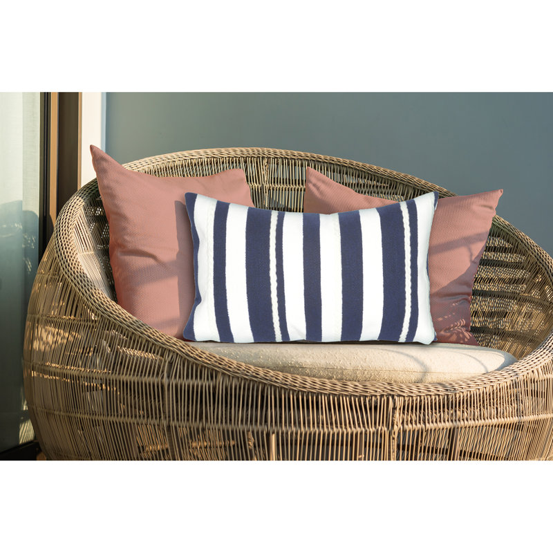 Vision II Embroidered Outdoor Throw Pillow