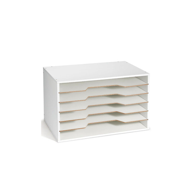 6-Tier Paper Organizer, Large Size Paper Storage Stackable Literature Organizer