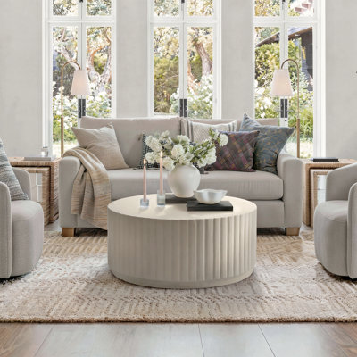 Albert Round Fluted Coffee Table