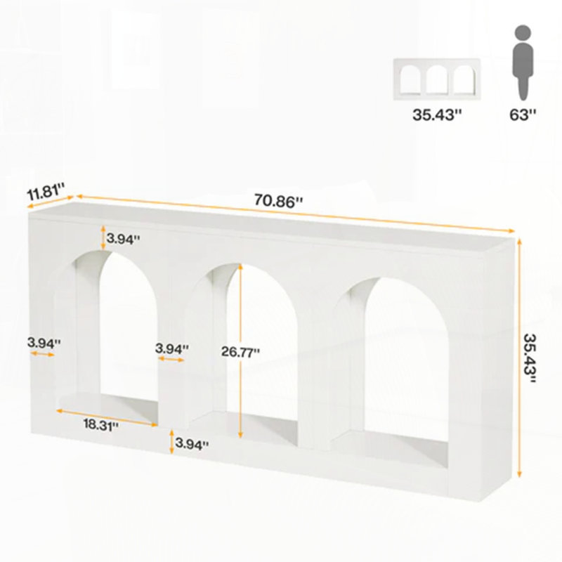 Console moderne pour le salon, Blanc
