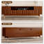 Meuble télé 78,7 po en bois cannelé brun avec 2 tiroirs et 2 armoires pour téléviseur 55/58/65/70/75 pouces, console de télévision Mid-Century moderne avec tablette ouverte et géométrique sculptée, console média pour le salon, la chambre à coucher-194472781