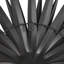 Grande décoration murale 3D en métal noir Sunburst 28 po x 3 po x 28 po-1063805625