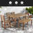 High-Quality Acacia Wood Outdoor Table And Chair Set, Suitable For Patio, Balcony, Backyard-1126914047