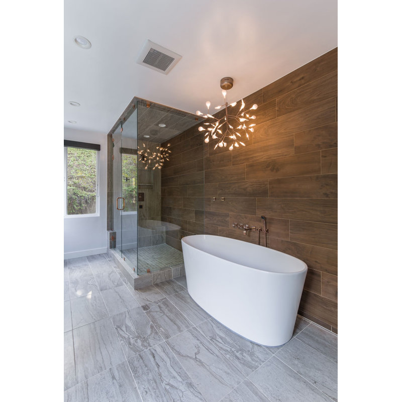 Baignoire de trempage autoportante 62 "x 28" Newbury, Blanc mat