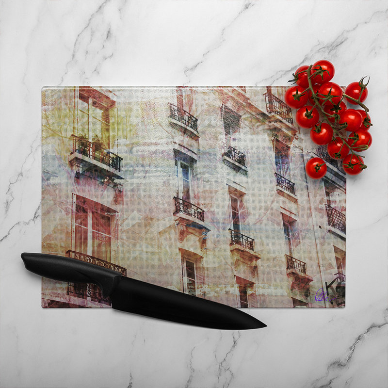 Sarahs Vision Glass Chopping Board, 40cm L x 28cm W
