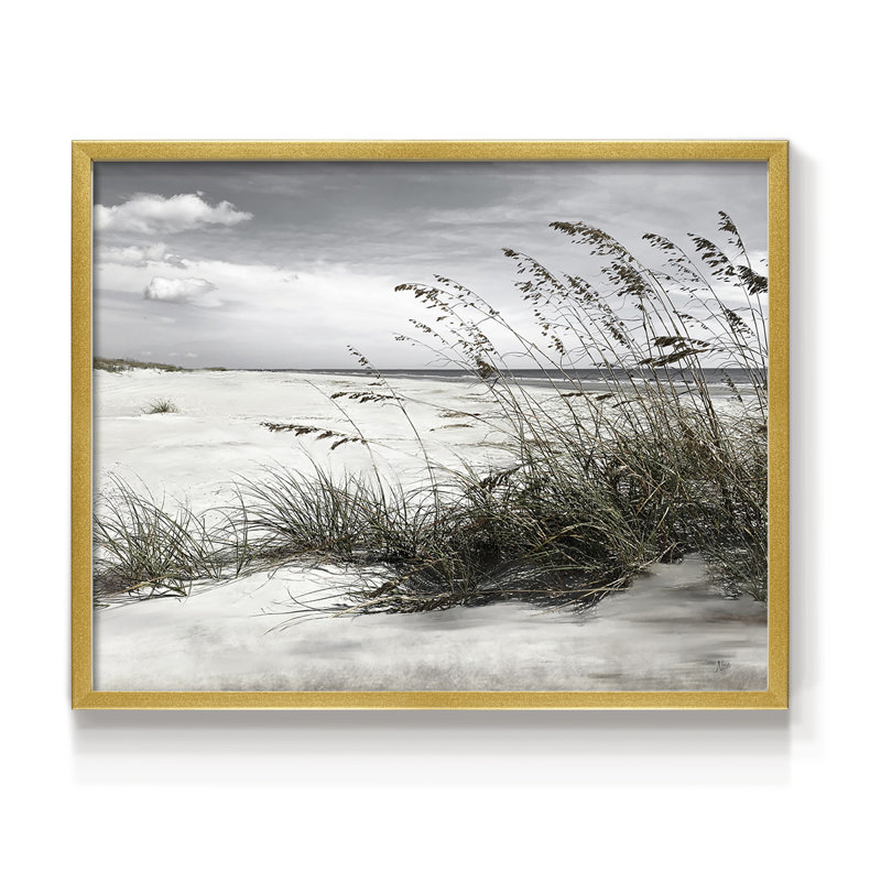 Neutral Sea Oats -Framed Print - Restickable
