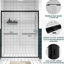 Cabine de douche coulissante en aluminium à double cadre en aluminium avec verre trempé de 1/4 po de 6 mm et de conception sécuritaire-124250190