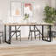 Dining Table O-Frame 75.5 Cm Solid Wood Pine And Steel-2044080929