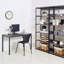 Bureau d'ordinateur contemporain en bois et métal-661336763-661336761