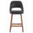 Mid-Century Modern Armless Upholstered Counter Stool-1757312363