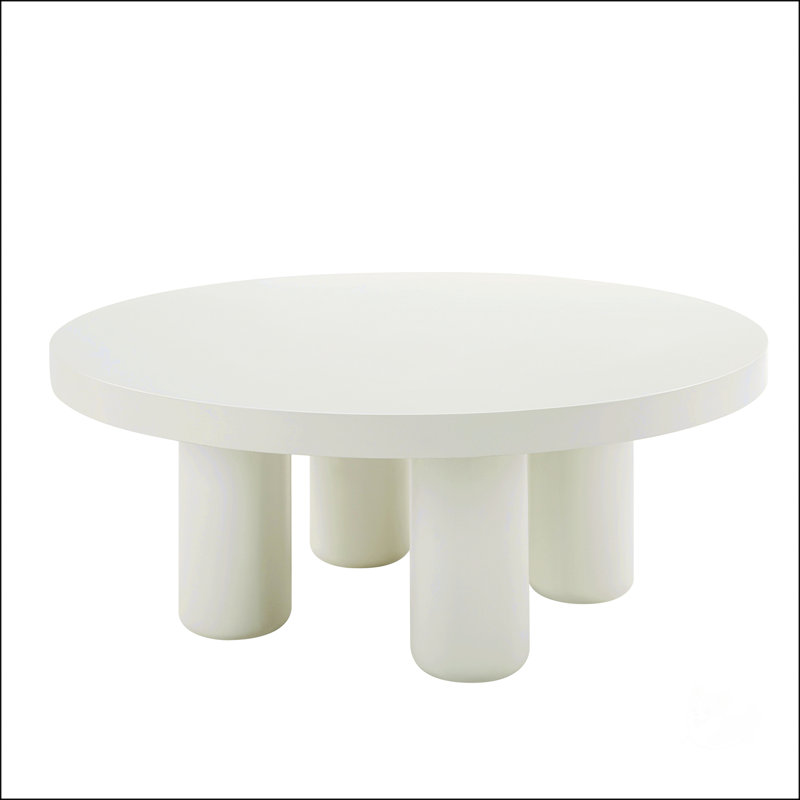 Table basse à finition blanche