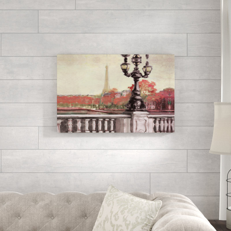 Paris en automne, reproduction d’art sur toile, H 20 po x l 30 po