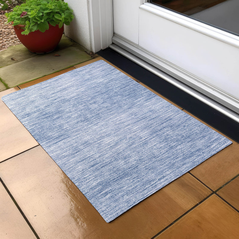 Leis Washable Ombre Indoor / Outdoor Rug, Rectangle 1'8" x 2'6"