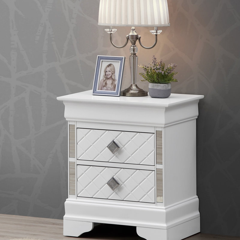 Sophisticated Nightstand, Champagne