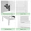 Meuble-lavabo de 20 po avec lavabo, armoire de salle de bain avec deux portes, tablette de porte et patins réglables, tiroir-1405939904