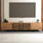 94.48" Media Console TV Stand for Living Room with Large Storage, Modern Style