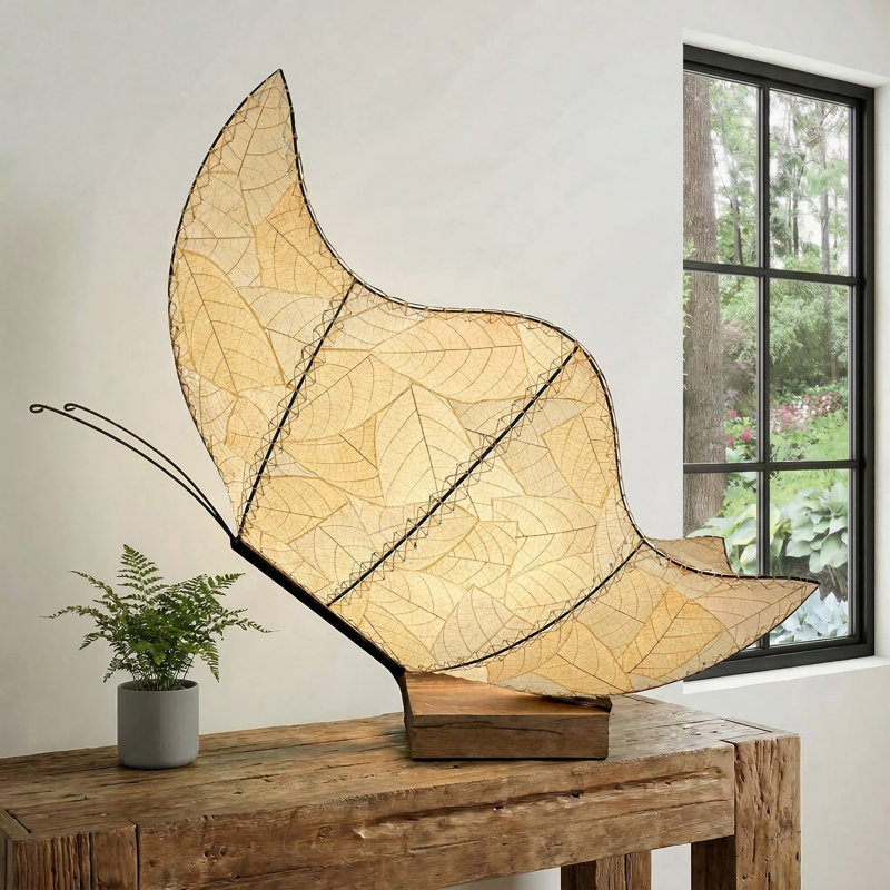  Butterfly Large Table Lamp Natural, Cream