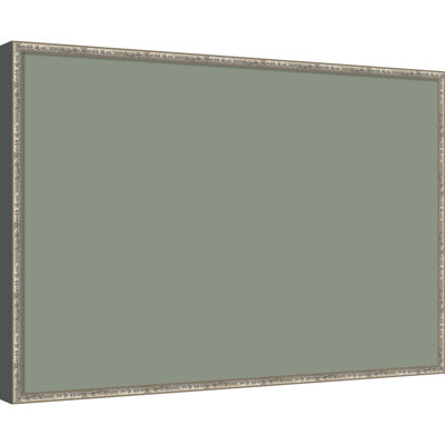 Tableau magnétique en tissu encadré, 37 x 25 cm, motif vert sauge, pour l'organisation murale