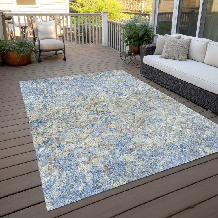  Mahaney Indoor/Outdoor Area Rug with Non-Slip Backing