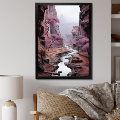 Impression sur toile «S tabac Purple Canyon Endless Journey»