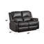 Ensemble de fauteuil inclinable en cuir synthétique 3 pièces Zuriel