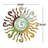 Metal Indoor Outdoor Sun Multi Colored Wall Decor with Abstract Patterns