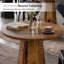 Table de pub ronde de 39,4 po de hauteur avec repose-pieds en métal, unité de bar industriel pour bistro