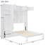 Grand lit escamotable mural avec armoires supérieures et tablettes-1762452184