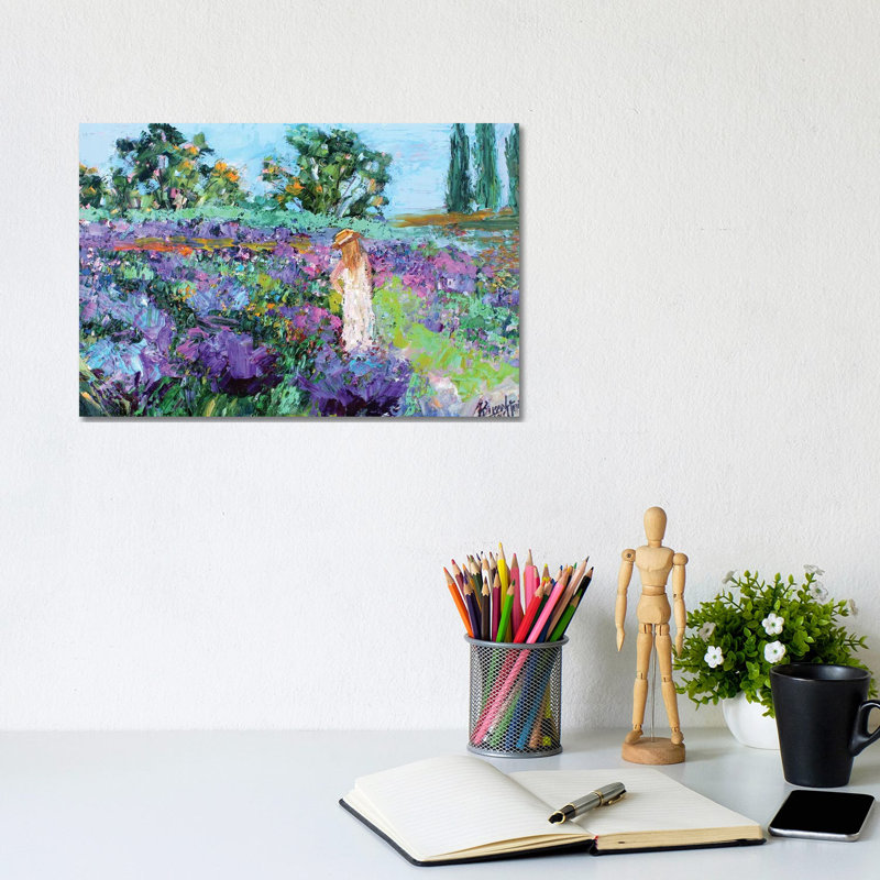 Provence Lavender by Karen Tarlton - Wrapped Canvas Painting, 20.32 cm H x 30.48 cm W