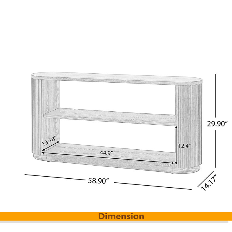 Console de vestibule moderne Mirod, Brun
