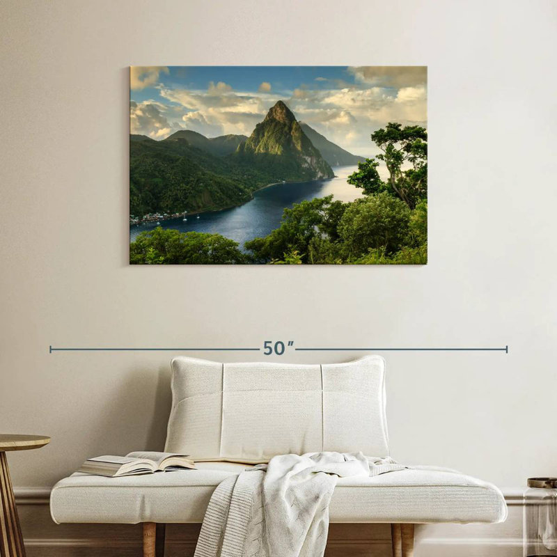 Kavia Saint Lucia Piton View, H 26 po x l 39 po