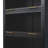 Modern Iron Curio Cabinet with LED Lighting and Slide-in Doors-129159039