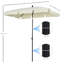 2m x 1.3m Rectangular Parasol Rosenda-27041358