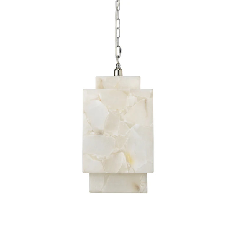 Avdullah 1 - Light White Square/Rectangle Pendant