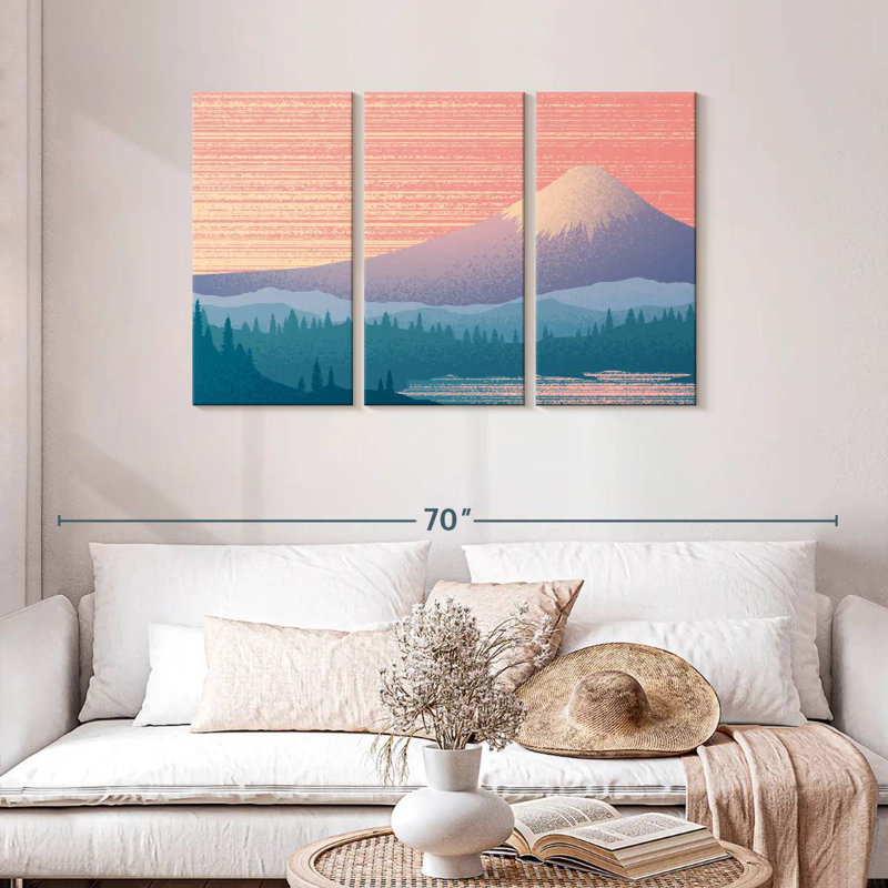 Alvord, paysage du mont Fuji I, H 28 po x l 45 po