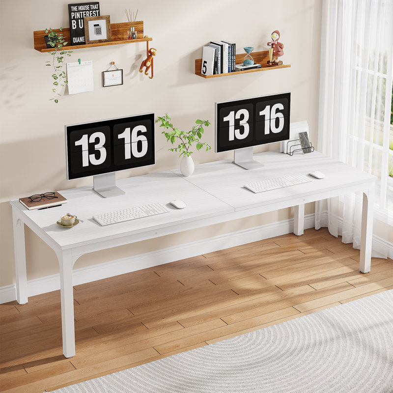 Bureau d'ordinateur l 78,74 po Perello, Blanc