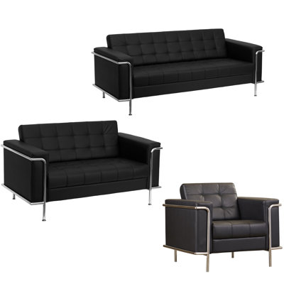 Anders Leather Reception Set