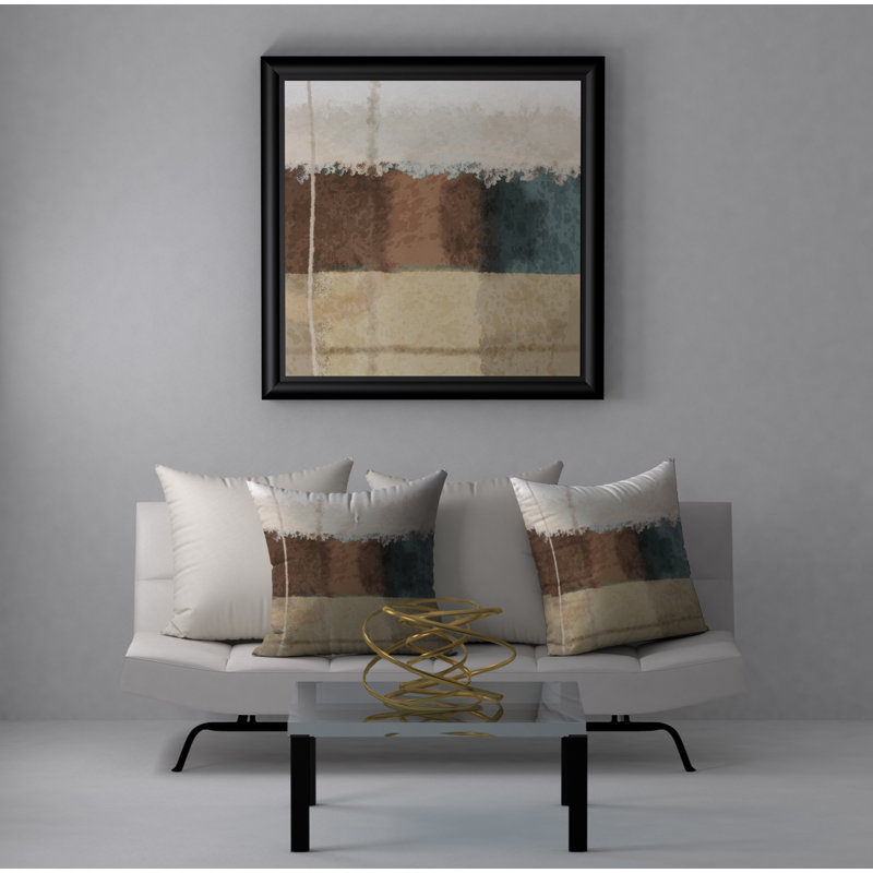 Abstract Reversible Throw Pillow, 20" x 20"