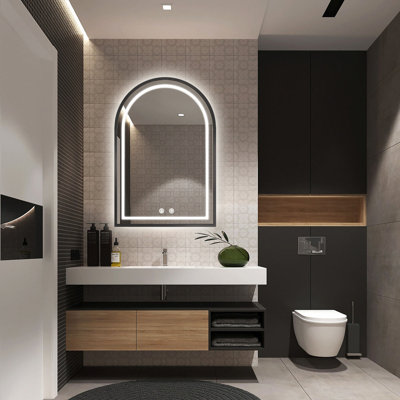 Mauel Arch LED Backlit Wall Mirror