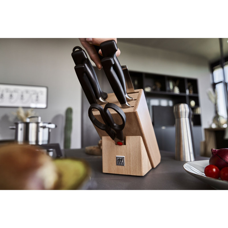 Zwilling J.A. Henckels 8-Piece Stainless Steel Knife Block Set